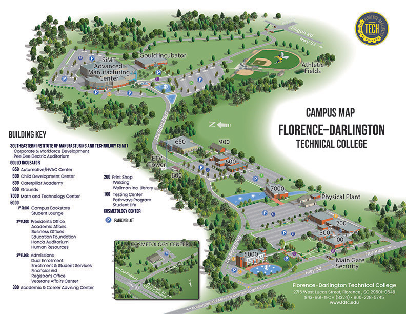 Map of the Main Campus