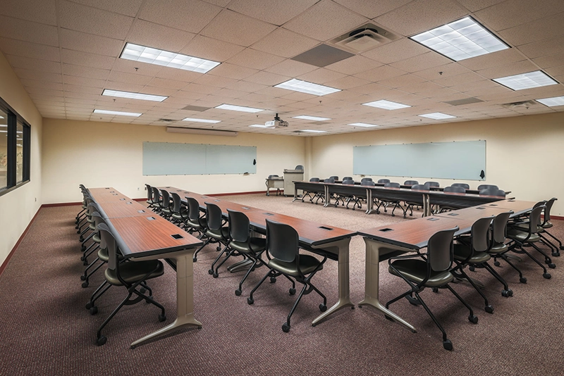 A view a classroom in the SiMT building