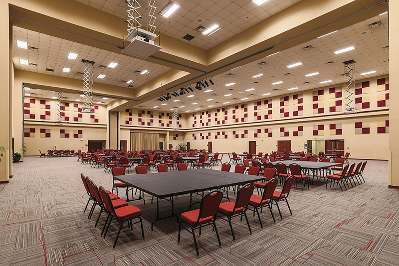 A view of the conference center in the SiMT building