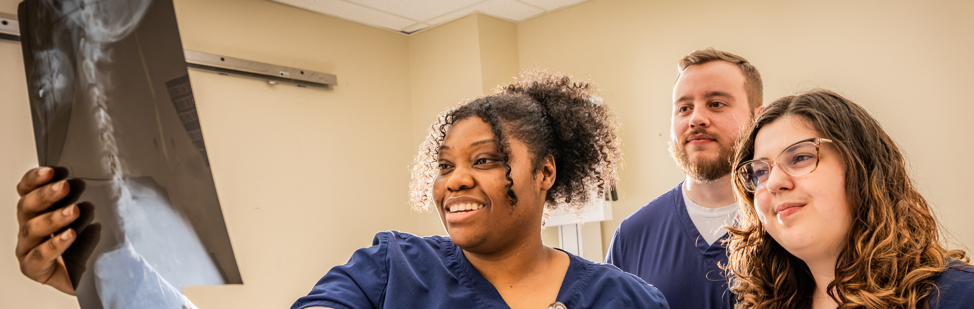 FDTC radiology students practice reading x-rays