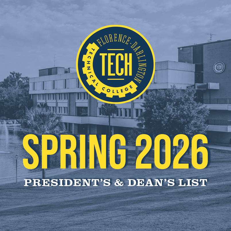 a graphic with an image of the 5000 building in the background and the words Spring 2026 President's and Dean's List