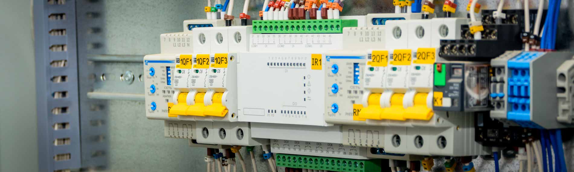 A photograph of programmable logic contollers.